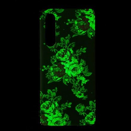 Skal För Huawei P30 Fluorescerande Frihetsblommor