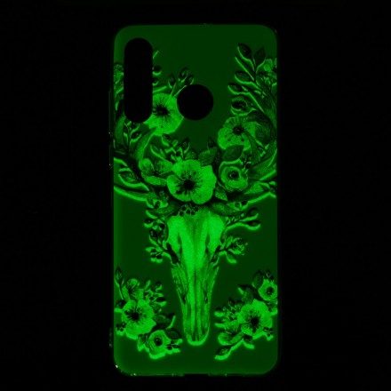 Skal För Huawei P30 Lite Fluorescerande Blomälg