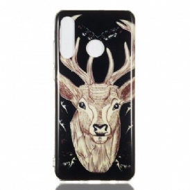 Skal För Huawei P30 Lite Fluorescerande Majestic Stag