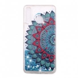 Skal För Huawei P30 Lite Transparent Mandala Glitter