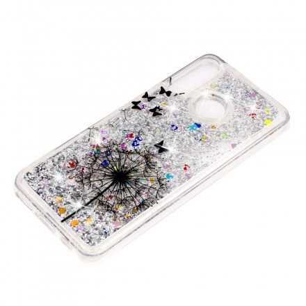 Skal För Huawei P30 Lite Transparenta Maskrossvarta Glitter