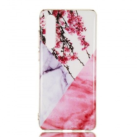 Skal För Huawei P30 Marmor Plum Blossom