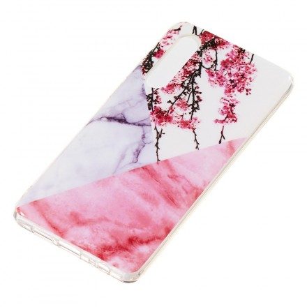 Skal För Huawei P30 Marmor Plum Blossom