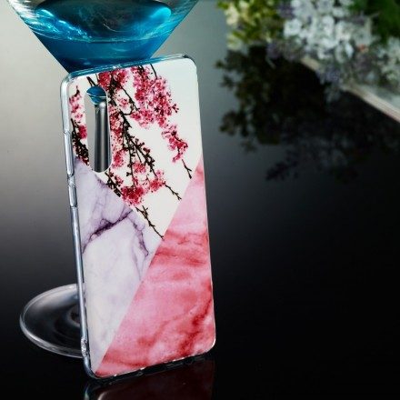 Skal För Huawei P30 Marmor Plum Blossom