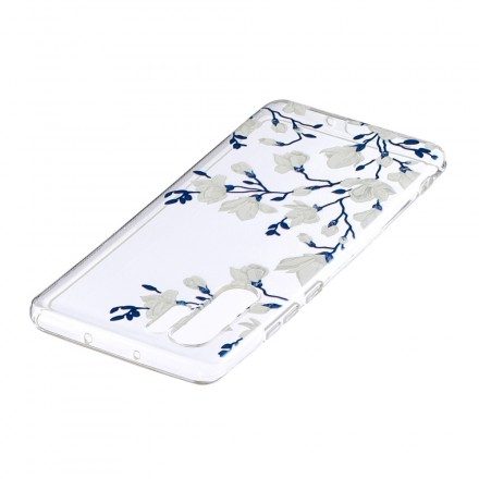 Skal För Huawei P30 Pro Vita Blommor