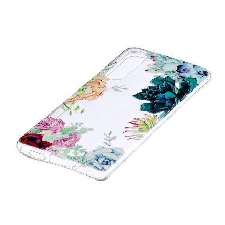 Skal För Huawei P30 Sömlösa Akvarellblommor