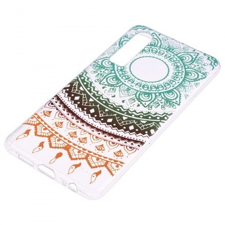 Skal För Huawei P30 Transparent Färgad Mandala