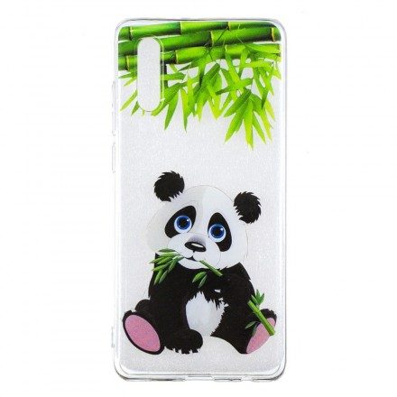 Skal För Huawei P30 Transparent Panda Eat