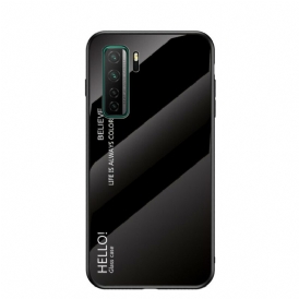 Skal För Huawei P40 Lite 5G Hej Härdat Glas