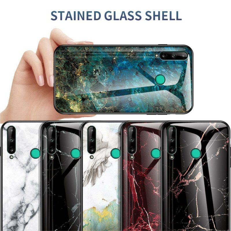 Skal För Huawei P40 Lite E / Huawei Y7p Premum Colors Härdat Glas