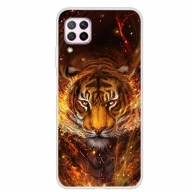 Skal För Huawei P40 Lite Fire Tiger