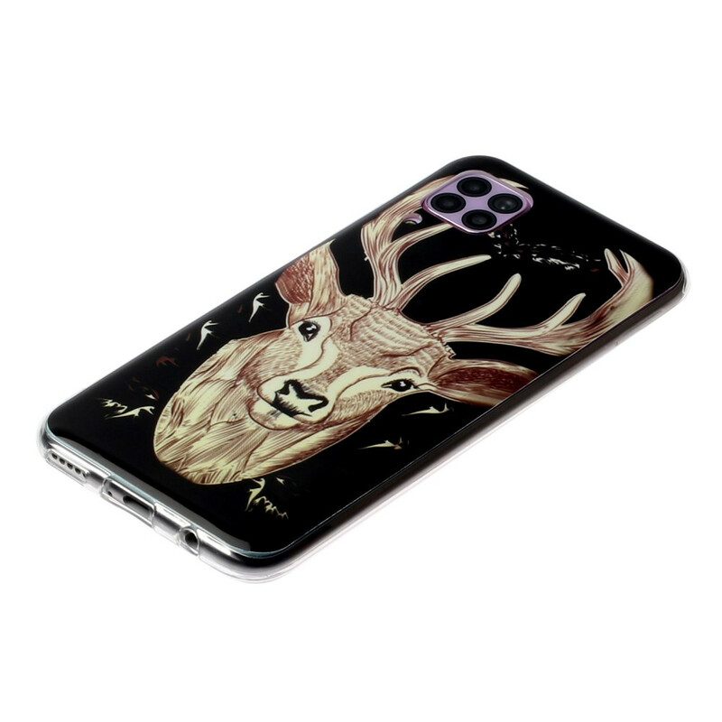 Skal För Huawei P40 Lite Fluorescerande Majestic Stag