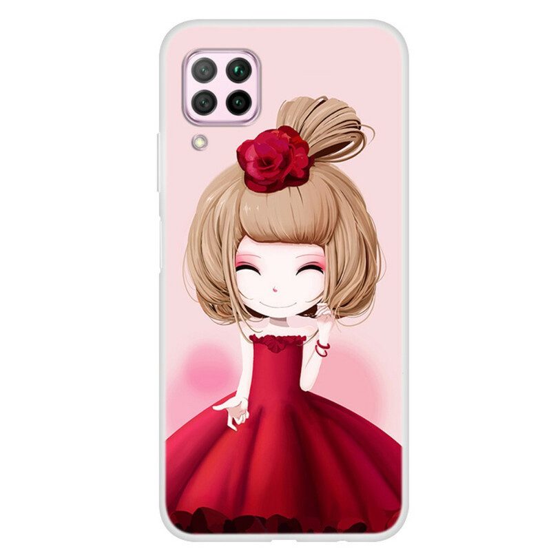 Skal För Huawei P40 Lite Manga Lady