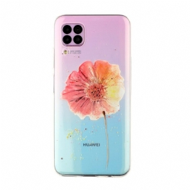 Skal För Huawei P40 Lite Sömlöst Blommönster I Akvarell