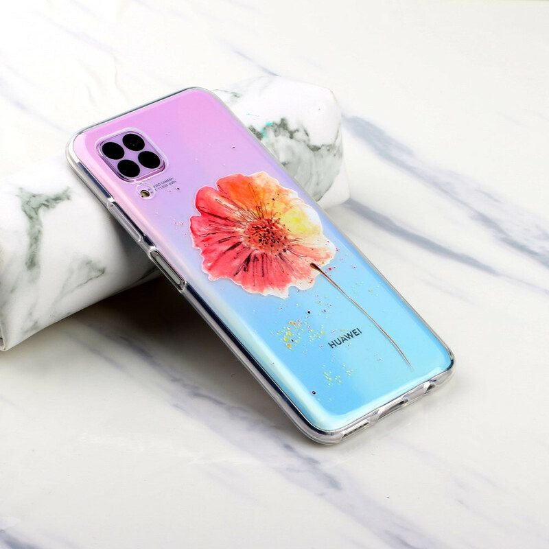 Skal För Huawei P40 Lite Sömlöst Blommönster I Akvarell