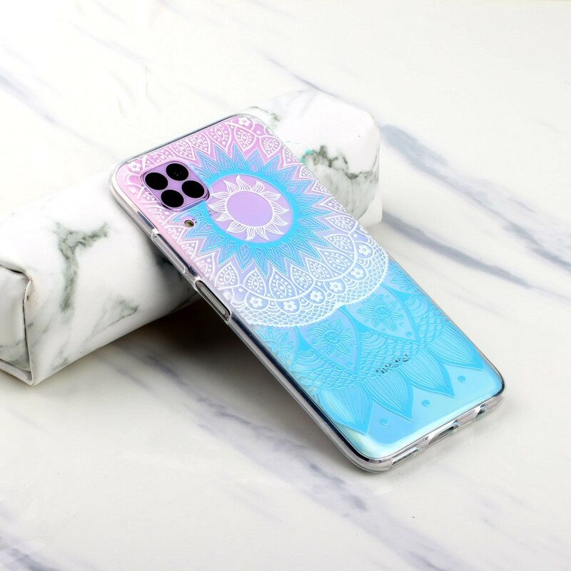 Skal För Huawei P40 Lite Transparent Färgad Mandala