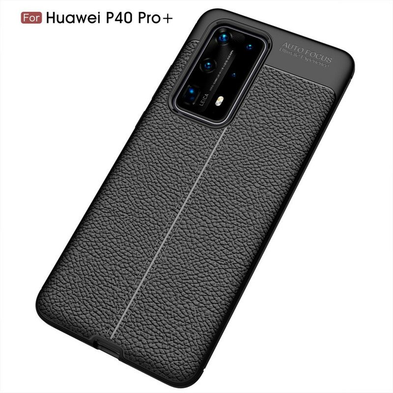 Skal För Huawei P40 Pro Plus Flexibel Kolfiberstruktur