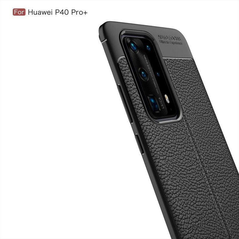 Skal För Huawei P40 Pro Plus Flexibel Kolfiberstruktur