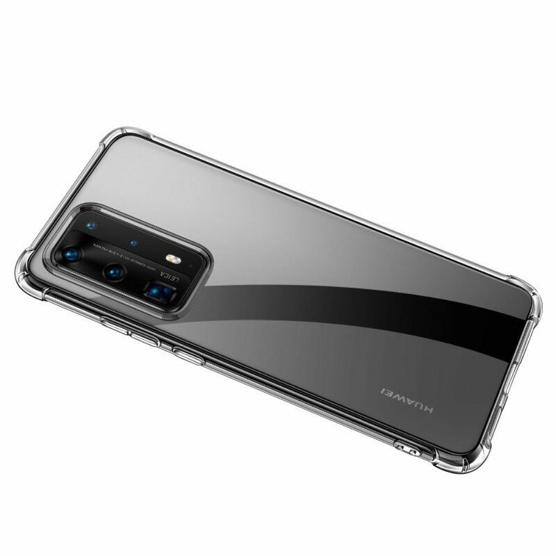 Skal För Huawei P40 Pro Transparenta Leeu Skyddskuddar