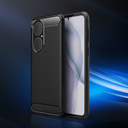 Skal För Huawei P50 Borstad Kolfiber