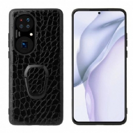 Skal För Huawei P50 Crocodile Style Ring-stöd