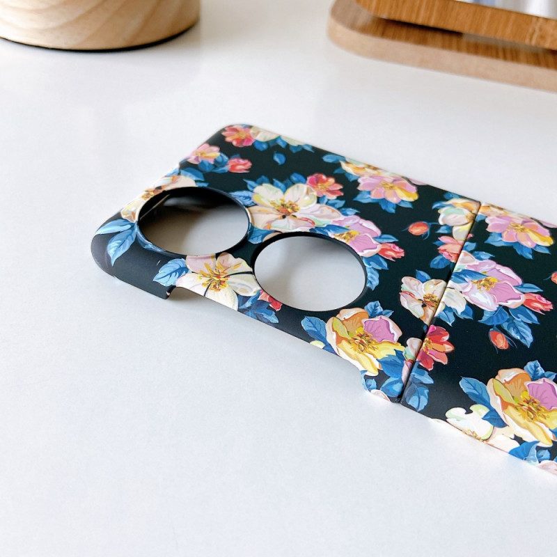 Skal För Huawei P50 Pocket Blommor