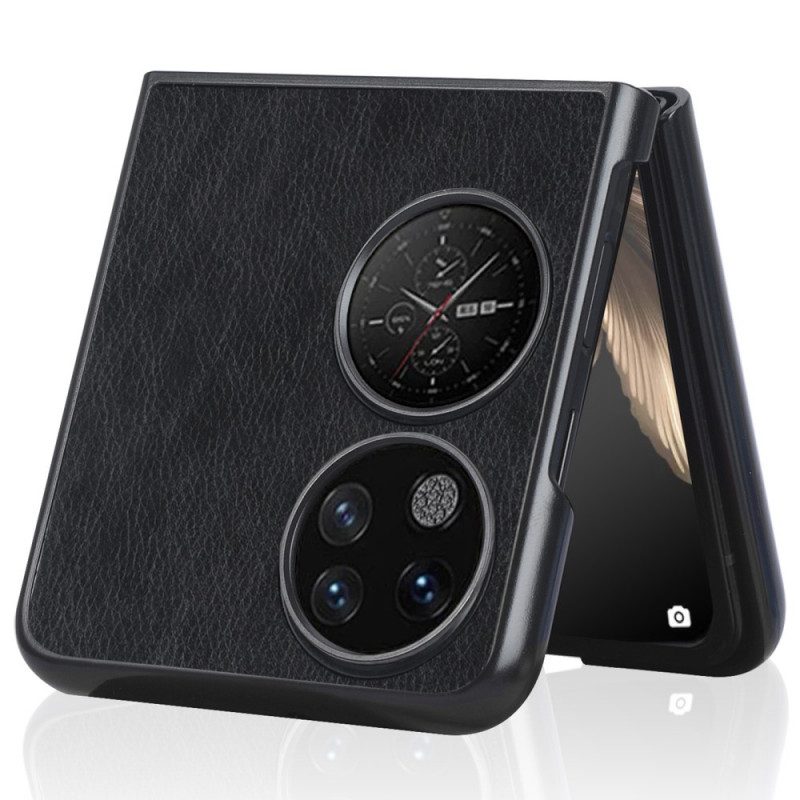 Skal För Huawei P50 Pocket Faux Leather Lychee