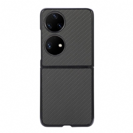 Skal För Huawei P50 Pocket Texturerad Kolfiber