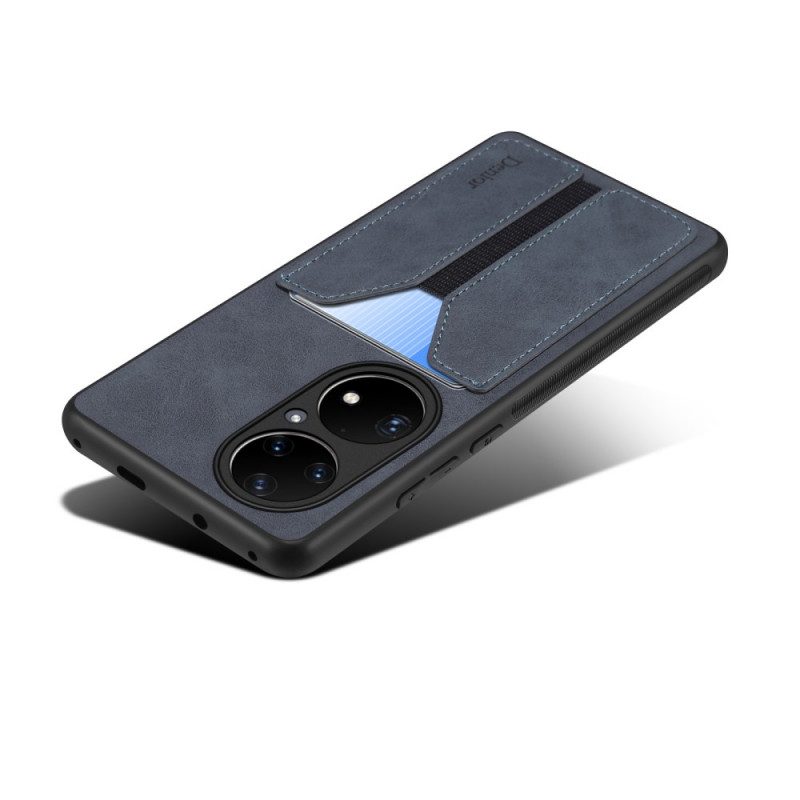 Skal För Huawei P50 Pro Denior Elastisk Korthållare