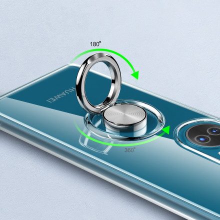 Skal För Huawei P50 Transparent Enkel Metallring