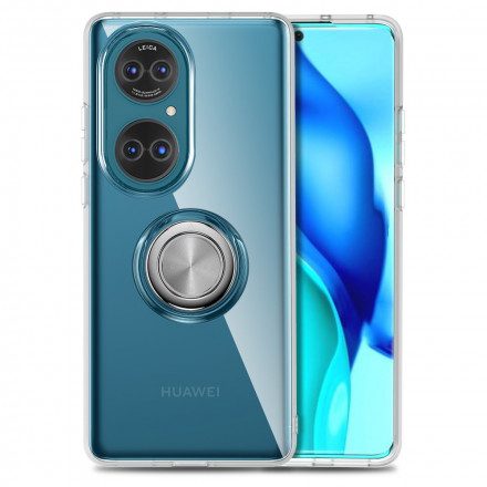 Skal För Huawei P50 Transparent Enkel Metallring