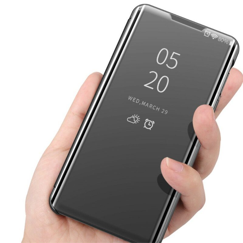 Skal För Huawei Y5p Spegel Och Konstläder