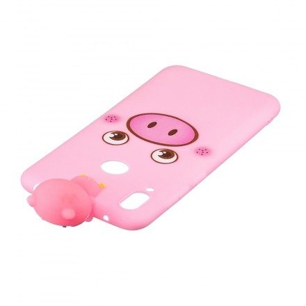 Skal För Huawei Y7 2019 Funny Pig 3d