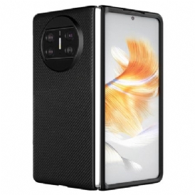 Skal Huawei Mate X3 Telefonfodral Vävt Läder