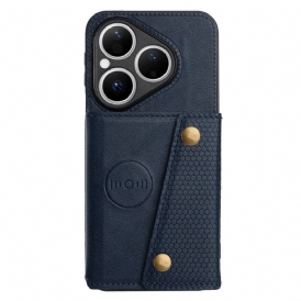 Skal Huawei Pura 80 Telefonfodral Lädereffekt Korthållare