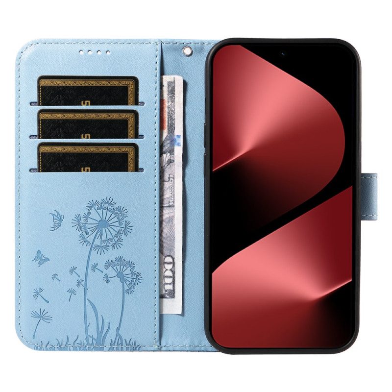 Skyddsfodral Huawei Pura 80 Pro Maskrosmönster Och Rem