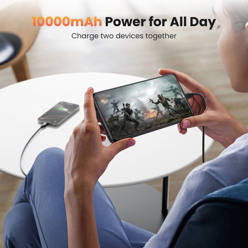 10000mah Batterifodral För Samsung Galaxy S25 Plus / S24 Plus