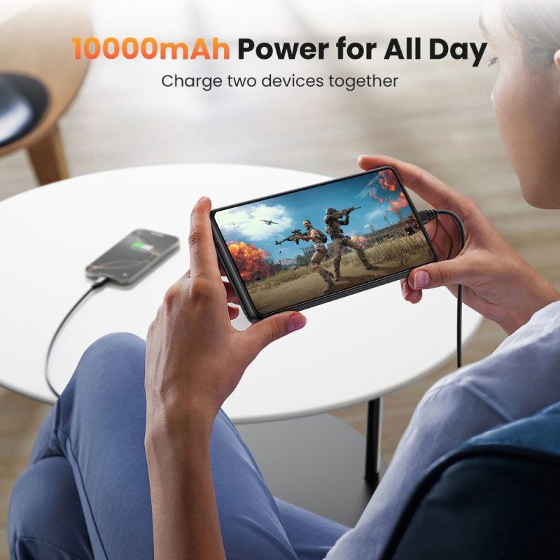 10000mah Externt Batterifodral För Samsung Galaxy S25 / S24 Med Magnetisk Fäste