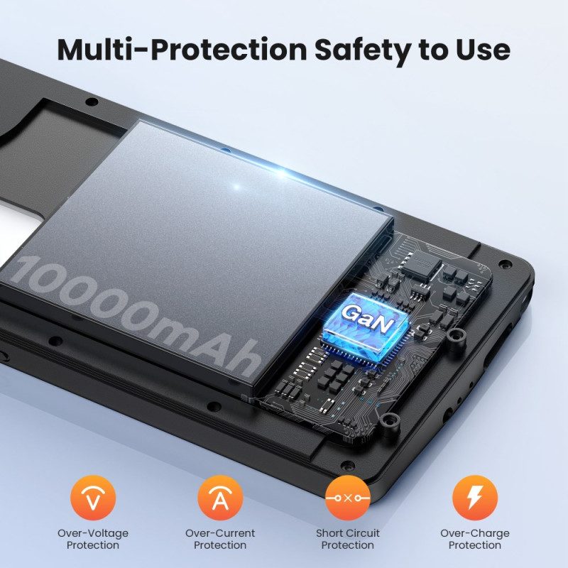 10000mah Externt Batterifodral För Samsung Galaxy S25 / S24 Med Magnetisk Fäste