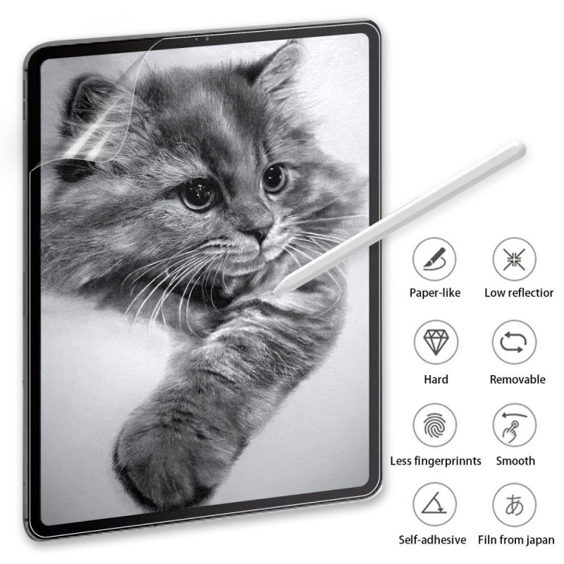 Antispionageskärm I Härdat Glas För Samsung Galaxy Tab S10 Lite / S10 Fe / S9 / S9 Fe / S8 / S7