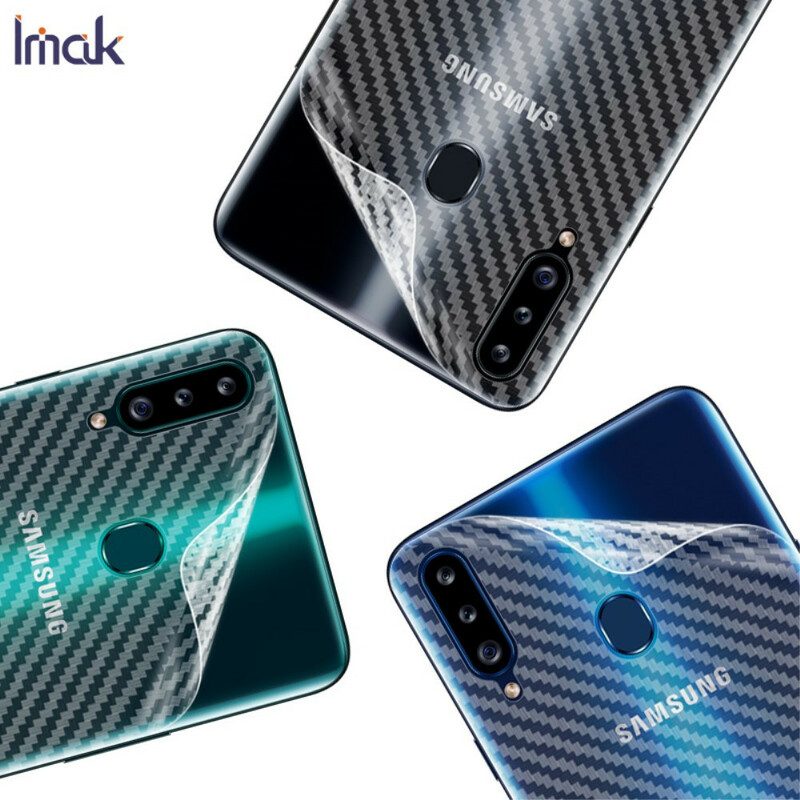 Bakskyddsfilm För Samsung Galaxy A20S Carbon Style Imak