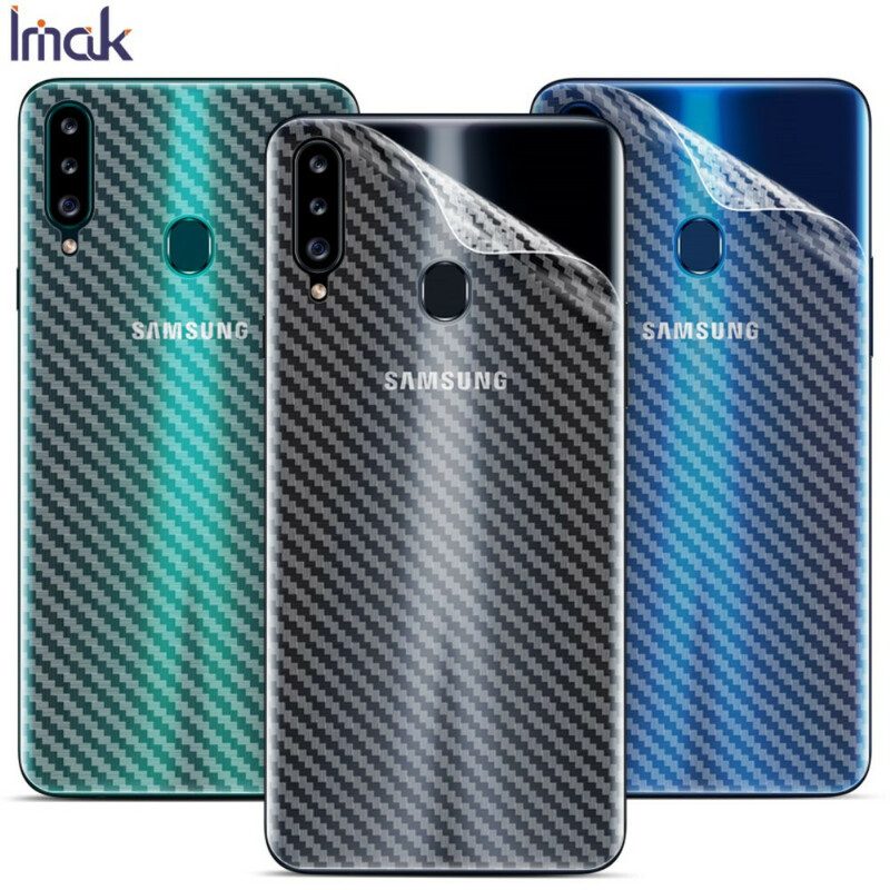 Bakskyddsfilm För Samsung Galaxy A20S Carbon Style Imak