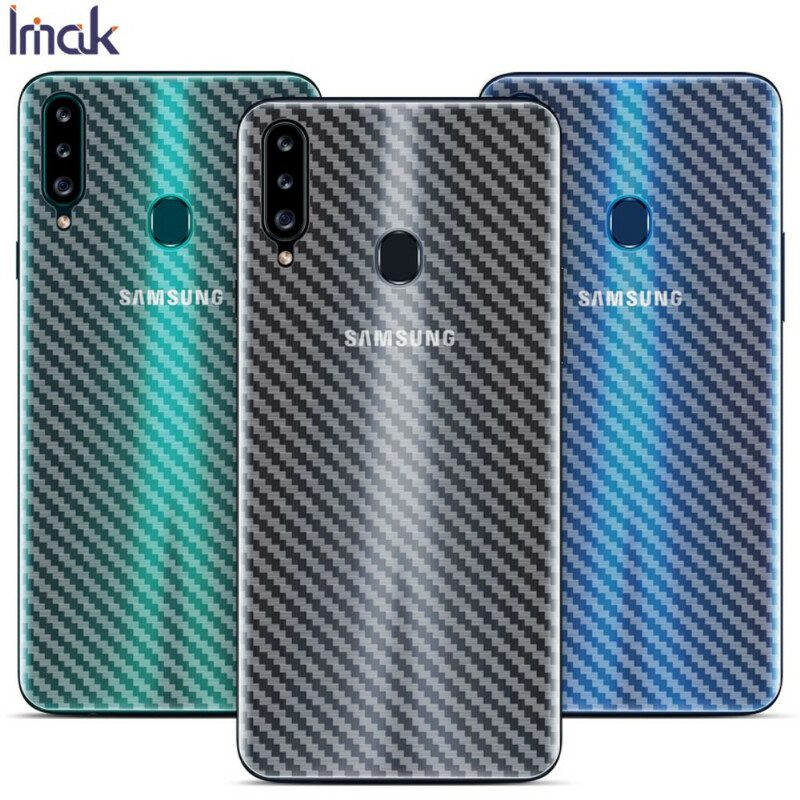 Bakskyddsfilm För Samsung Galaxy A20S Carbon Style Imak