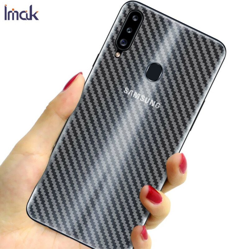 Bakskyddsfilm För Samsung Galaxy A20S Carbon Style Imak