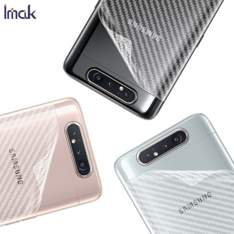 Bakskyddsfilm För Samsung Galaxy A90 / A80 Carbon Style Imak