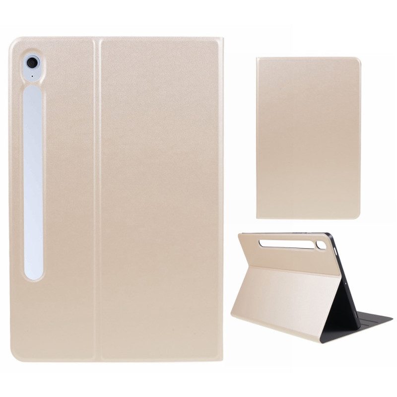 Case Samsung Galaxy Tab S10 Fe Plus Telefonfodral Lädereffekt