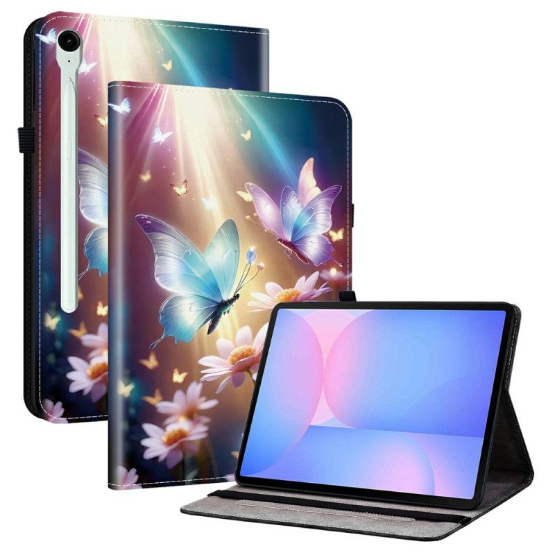Case Samsung Galaxy Tab S10 Fe Plus Telefonfodral Lysande Fjärilar