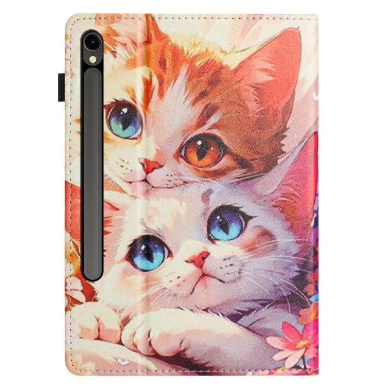 Case Samsung Galaxy Tab S10 Fe Telefonfodral Två Katter