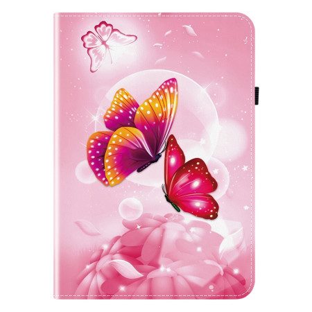 Case Samsung Galaxy Tab S10 Plus Telefonfodral Rosa Fjärilsmönster
