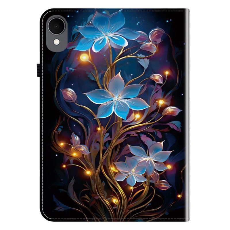 Case Samsung Galaxy Tab S11 Telefonfodral Blå Blommor